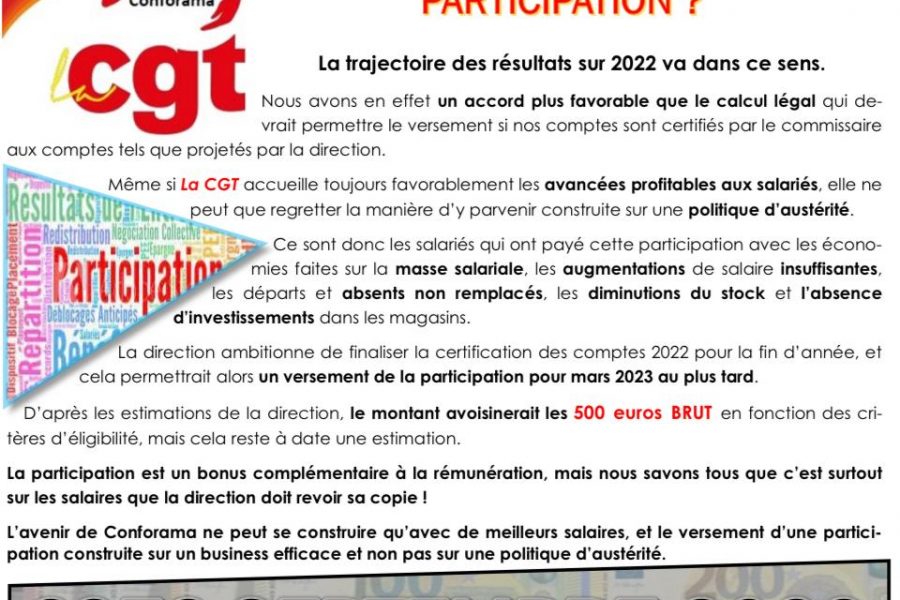Tract retour de la Participation ?