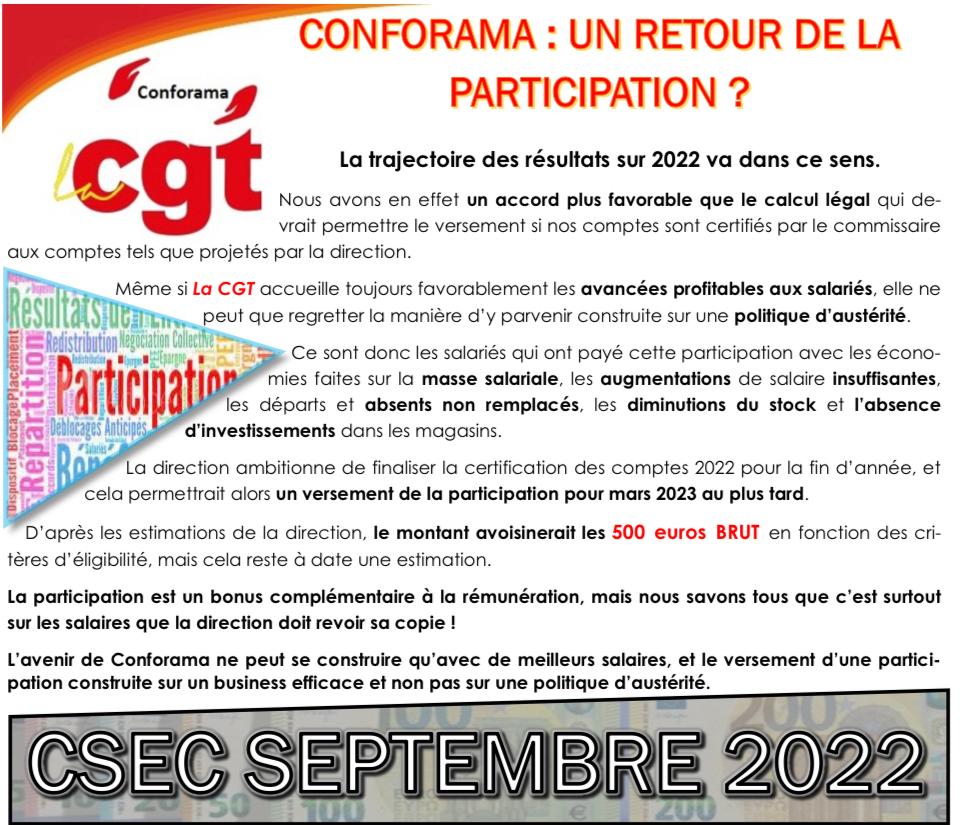Tract retour de la Participation ?