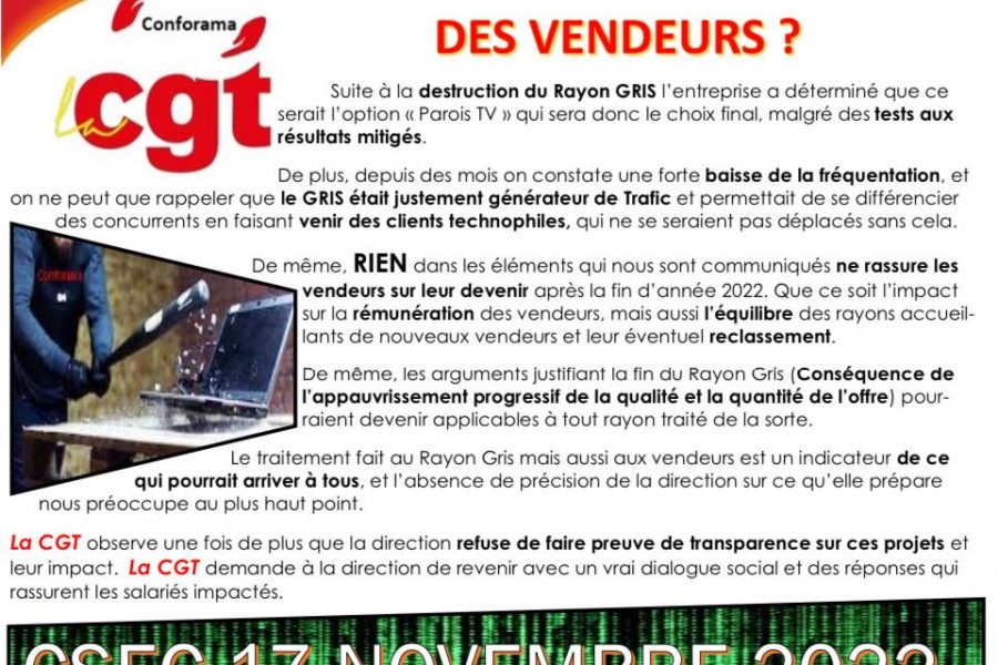 Tract Avenir des Vendeurs