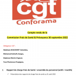 Compte rendu santé et prévoyance Septembre 2022