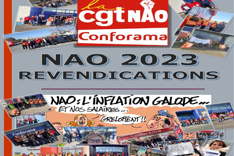 NAO Conforama : Revendications CGT 2023