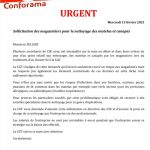 Tract contre le nettoyage par les magasiniers des Matelas/canapés repris